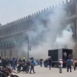 MEXICO: Normalistas lanzan explosivos al palacio presidencial